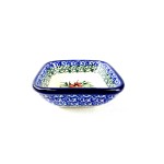 604 Bunzlau vierkant schaaltje 8 x 8 cm 2537X 604 Kleine vierkante schaaltjes 8 x 8 cm